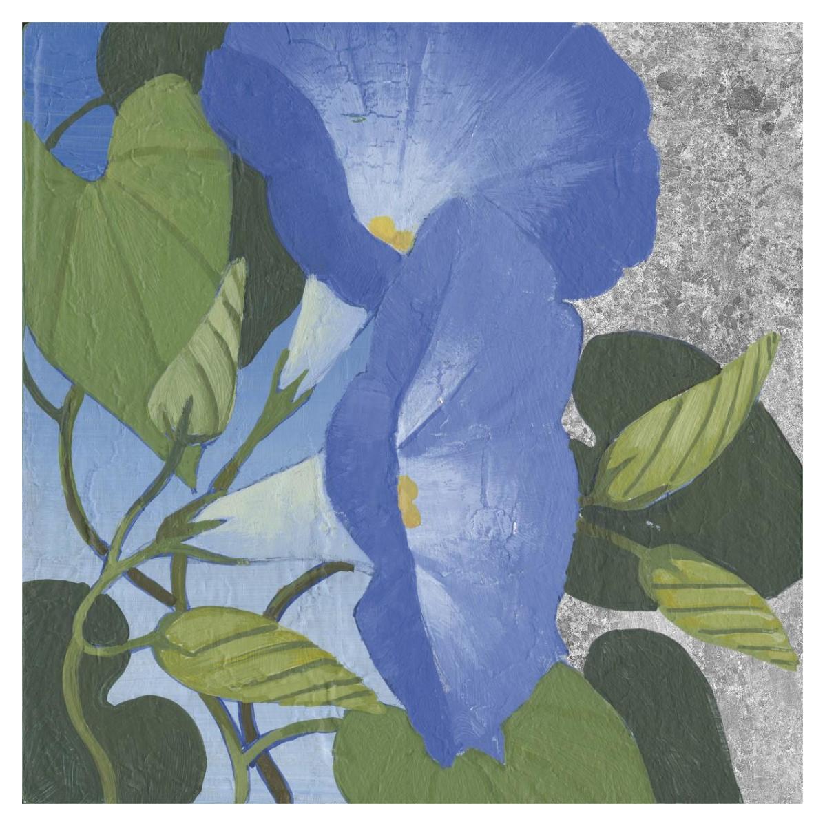 Morning Glorious Ii Silver -Paper Art-38X38