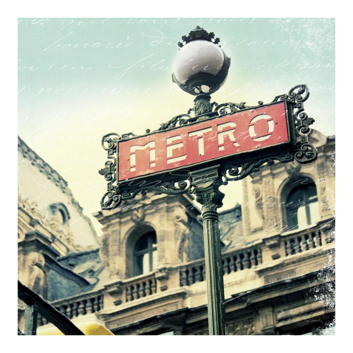 Paris Metro Letter -Paper Art-20X20