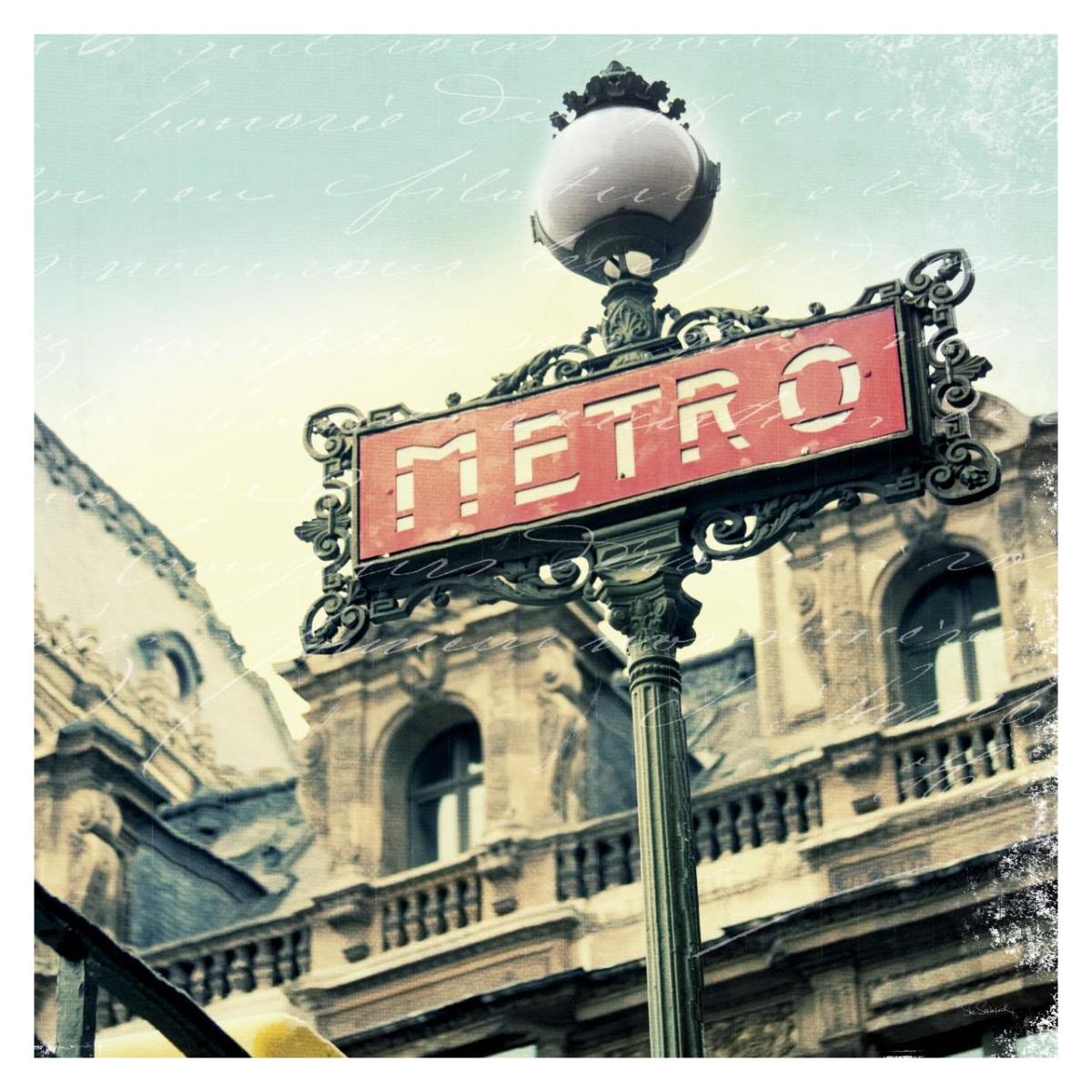 Paris Metro Letter -Paper Art-32X32