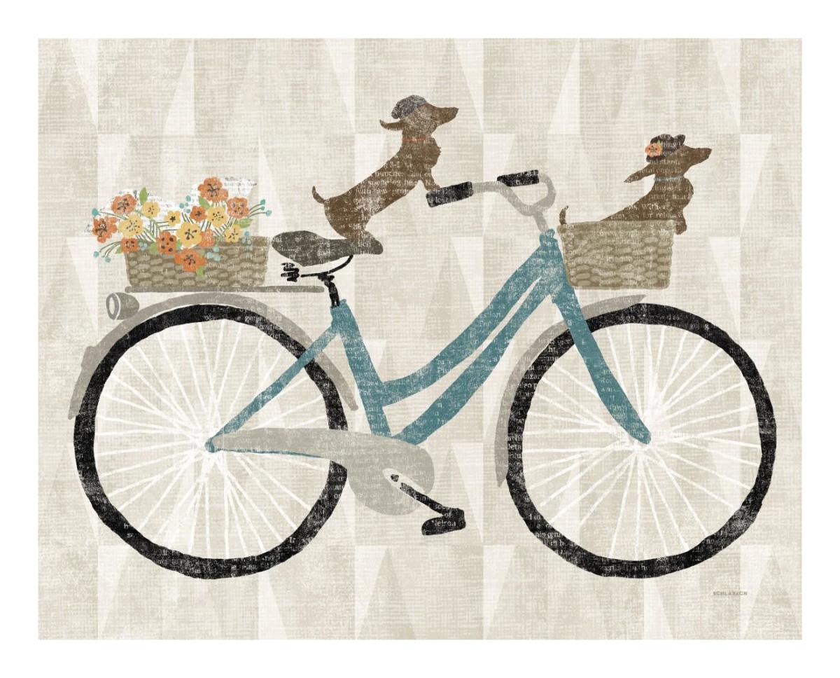 Doxie Ride Ver I -Paper Art-22X18
