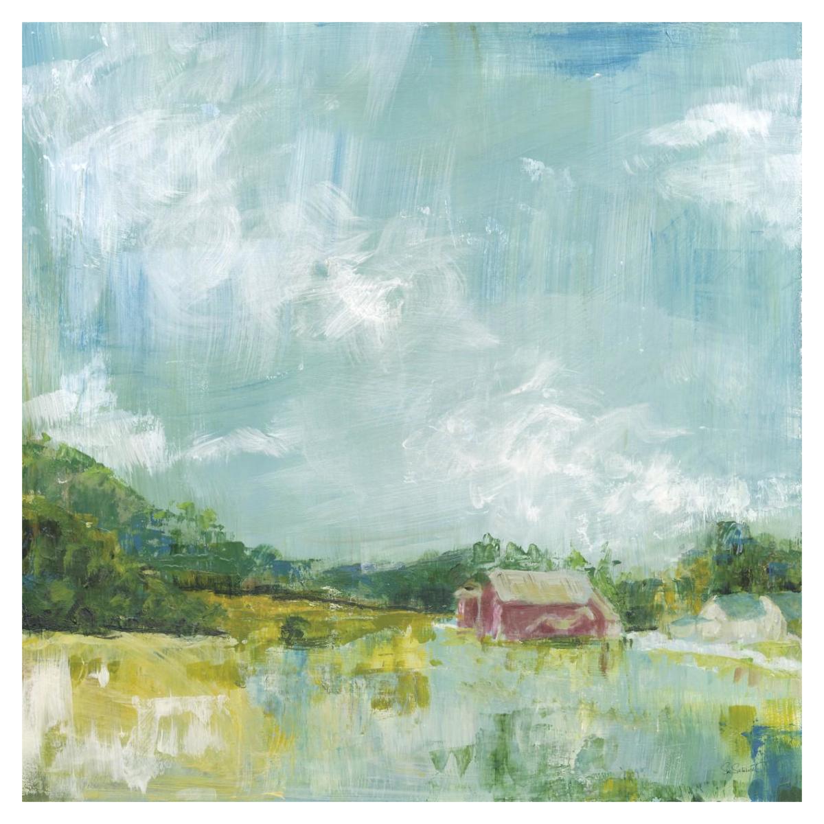 Horizon Farm -Paper Art-38X38