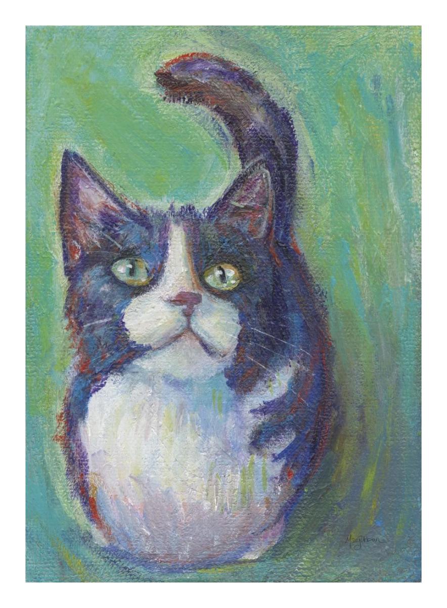 Cookie Bean Green -Paper Art-17.62X24