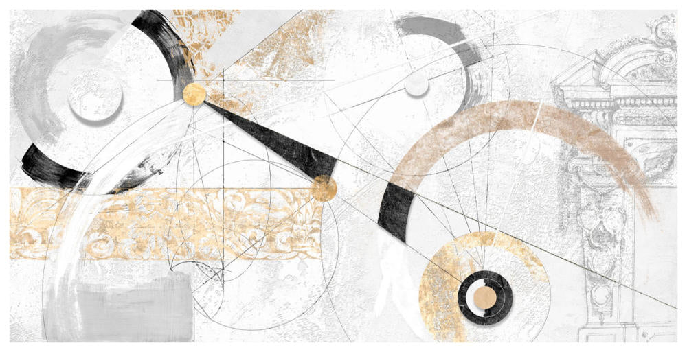 Nero E Oro-Paper Art-74X38
