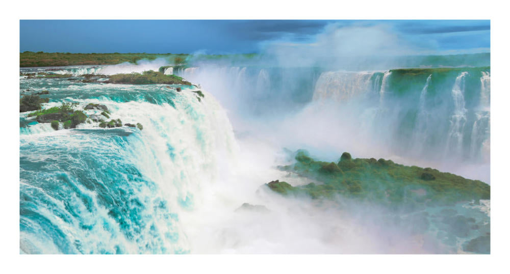 Iguazu Falls, Brazil-Paper Art-26X14