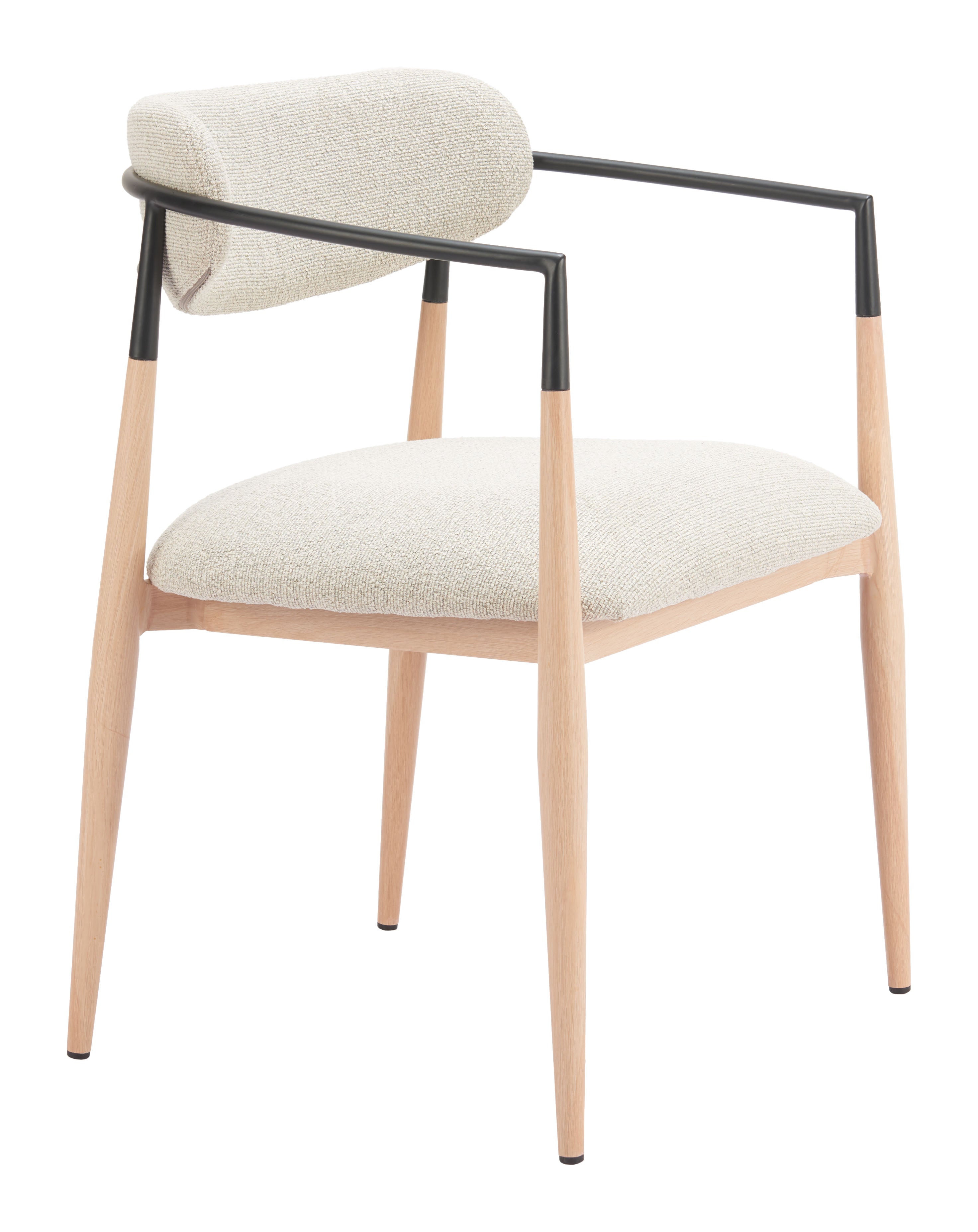 Equinox Dining Chair (Set of 2) Oyster Gray & Natural
