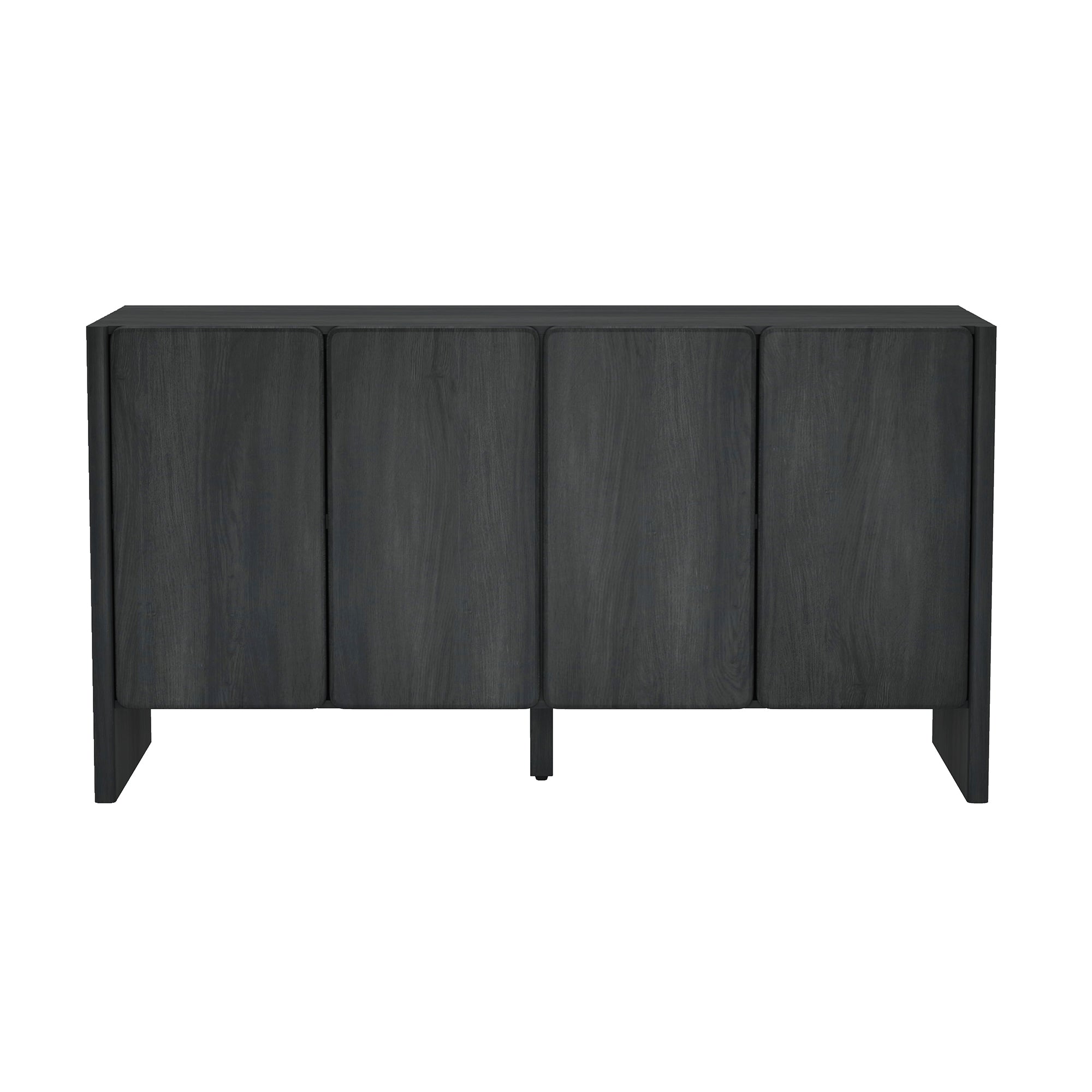 Linda Modern 60″ Sideboard in Charcoal Grey (4-Shelf)