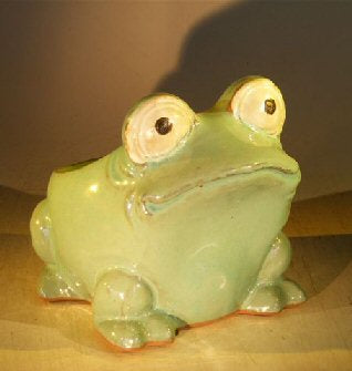 Light Blue Frog Planter<br><i>7.0 x 9.0 x 7.5</i>