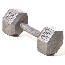 Hex Dumbbell W/ Straight Handle 25 Lb