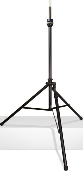 Telelock Series Lift-Assist Aluminum Speaker Stand With Integrated Speaker Adapter - Extra Height & Leveling Leg