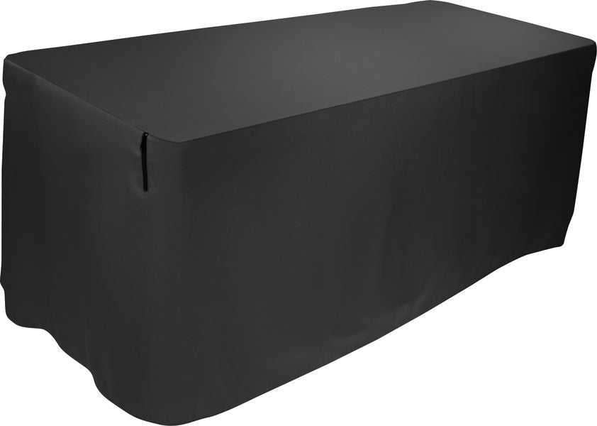 Attractive, Pleat-Free, Form-Fitting Table Cover - Black, 5 Ft.