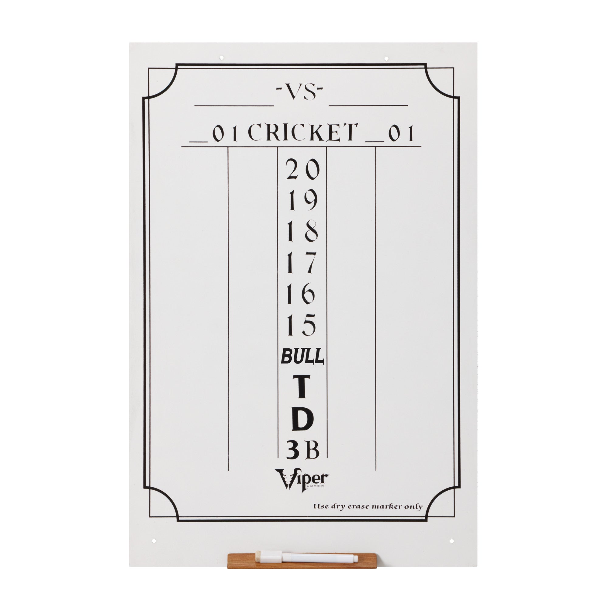 Viper Large Cricket Dry Erase Scoreboard