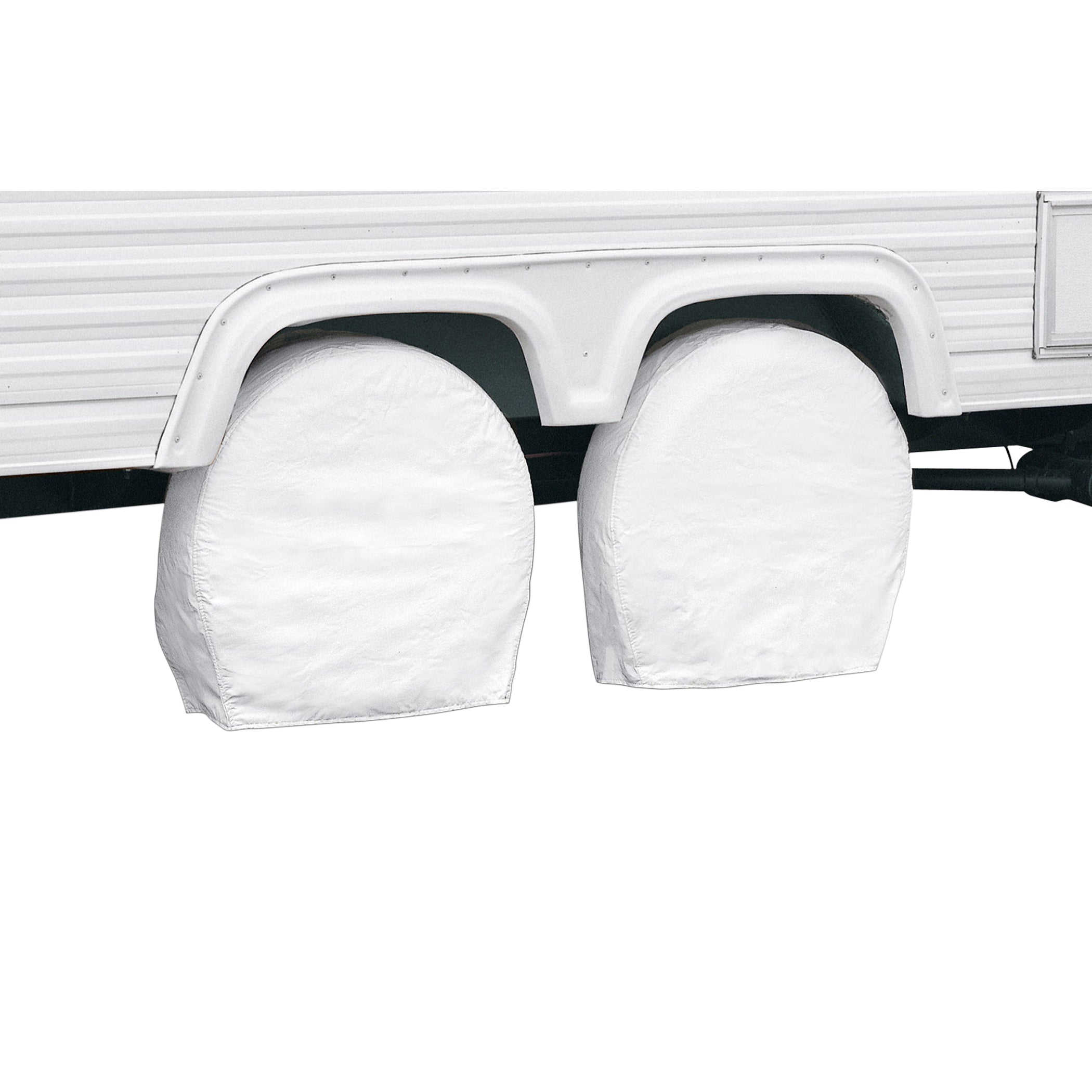 Classic Accessories 76270 Rv Wheel Cover, Pair, White, 40 - 42 Wheel Diameter